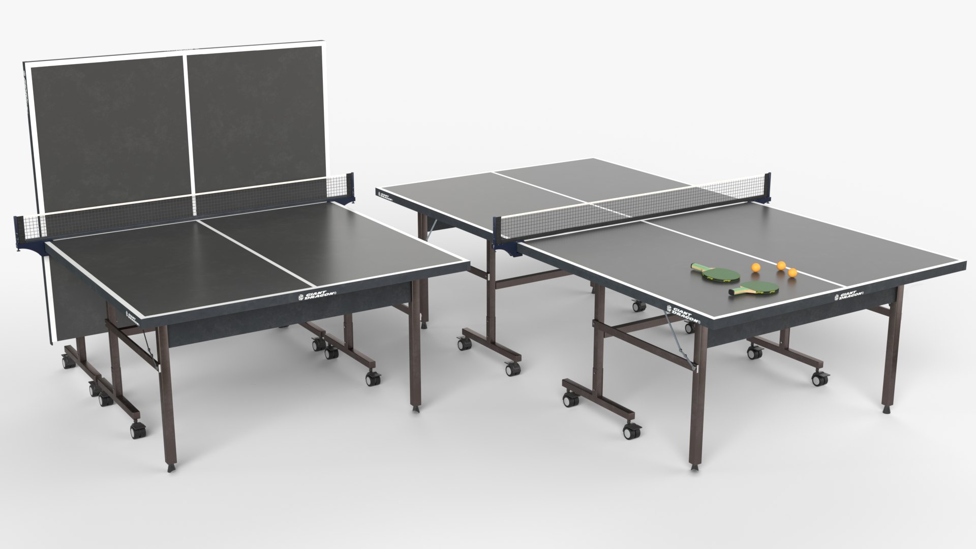 Collection Of Pingpong Tables Racket And Balls 3D Model - TurboSquid ...
