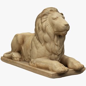 Lying Lion Statue