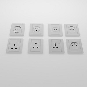 Low poly power socket
