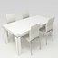 3ds max wenge table chairs