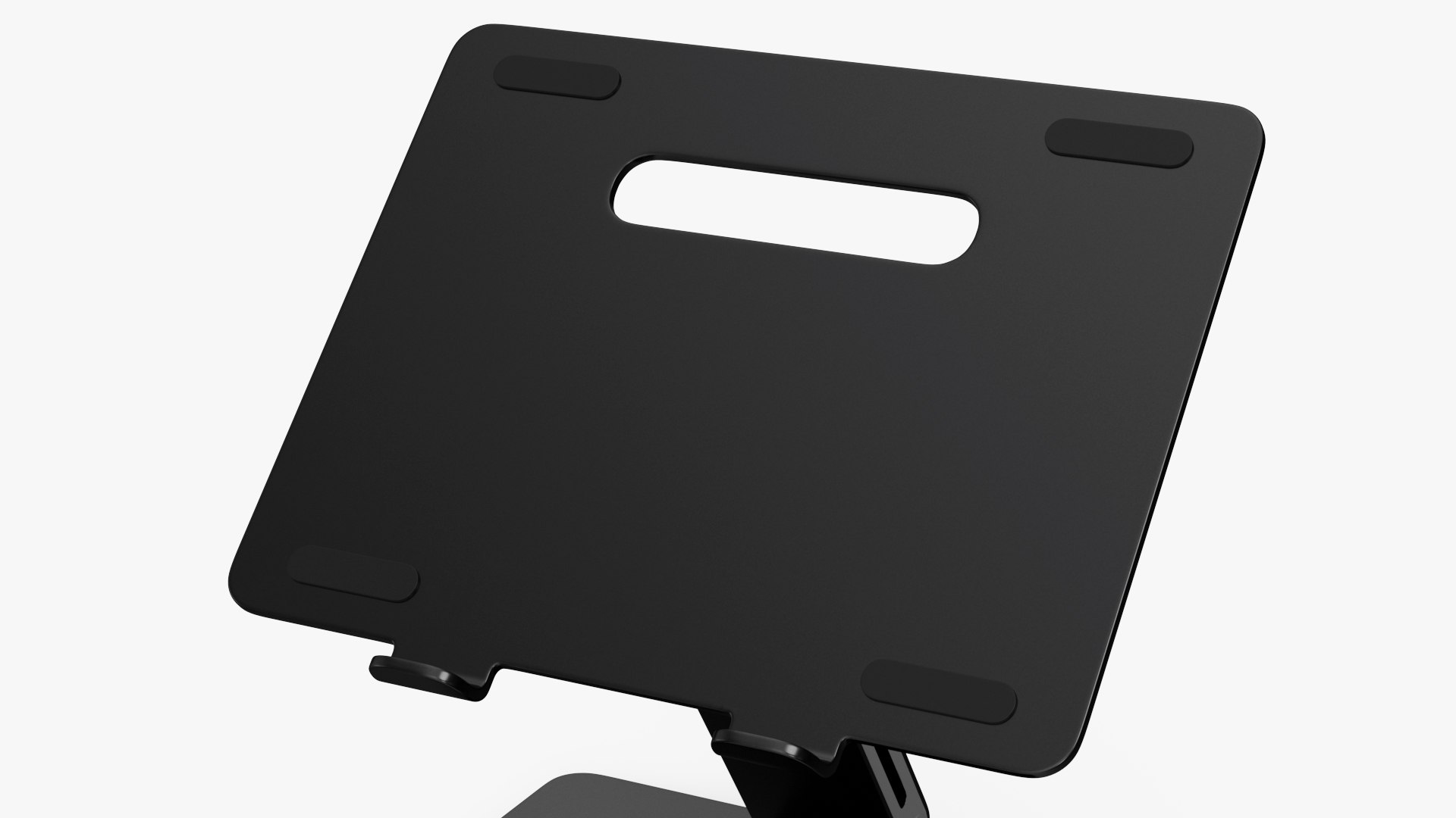 Adjustable Laptop Holder Stand Black model https://p.turbosquid.com/ts-thumb/DX/38Tm6i/X9/adjustablelaptopholderstandblackc4dmodel008/jpg/1709593081/1920x1080/fit_q87/754b01980fd5455f1ddafe6e6dfbf27e95c3e70b/adjustablelaptopholderstandblackc4dmodel008.jpg