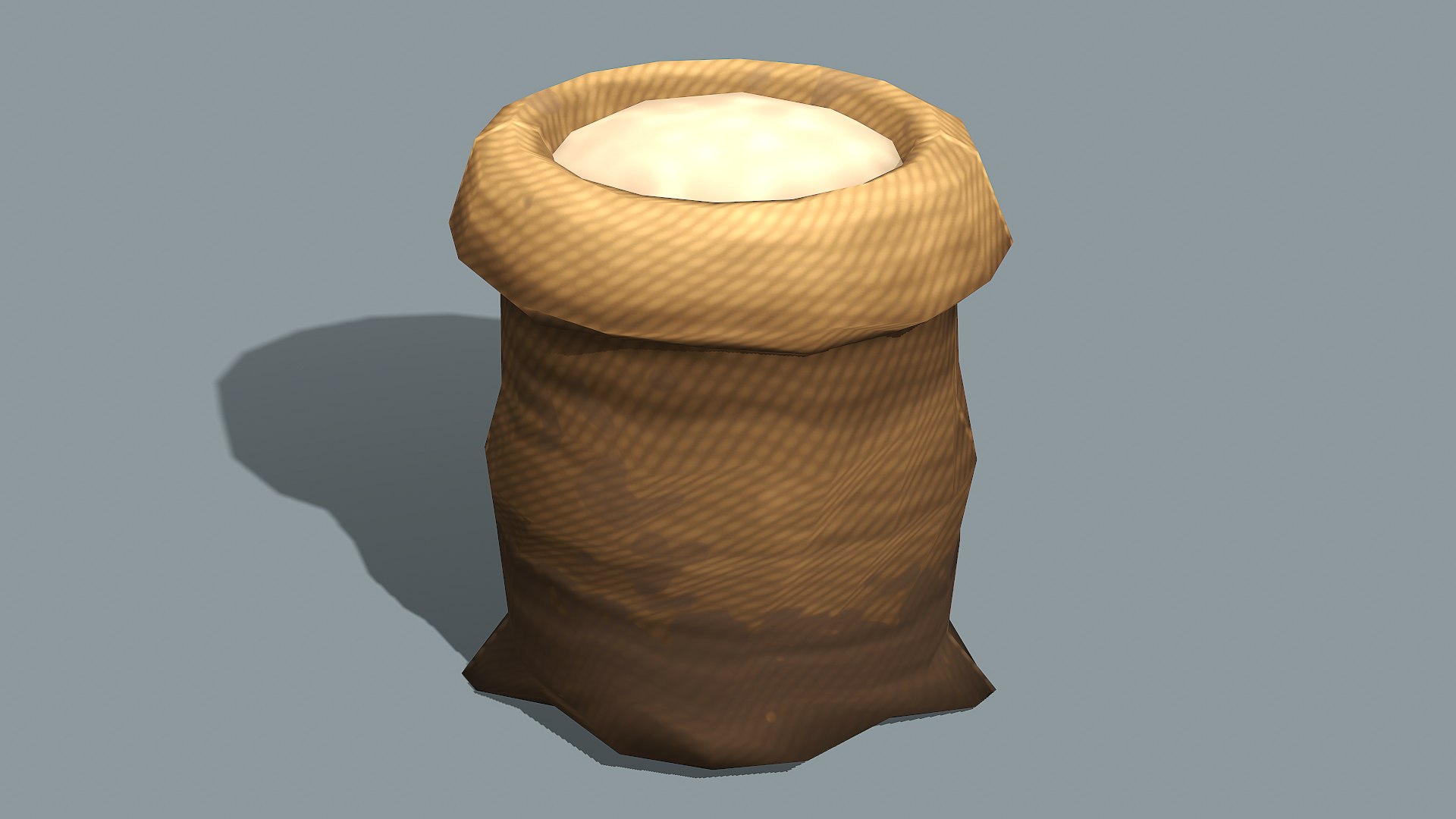 3D Model Stylized Flour Bag - PBR Game Ready - TurboSquid 2049878