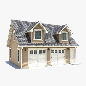 3D Carriage house 04 model