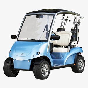 3D model Golf Cart Via 2-Seate