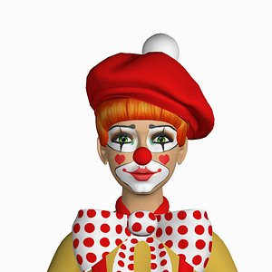 clown kitti 3d model