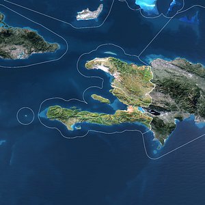 Haiti Map - 8K Realistic Satellite Terrain - Elevation 3D model