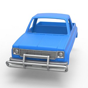 Diecast Shell for Fun Short Monster tank Scale 1 to 25 3D model