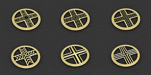 medallions vol 31 cross 3D model