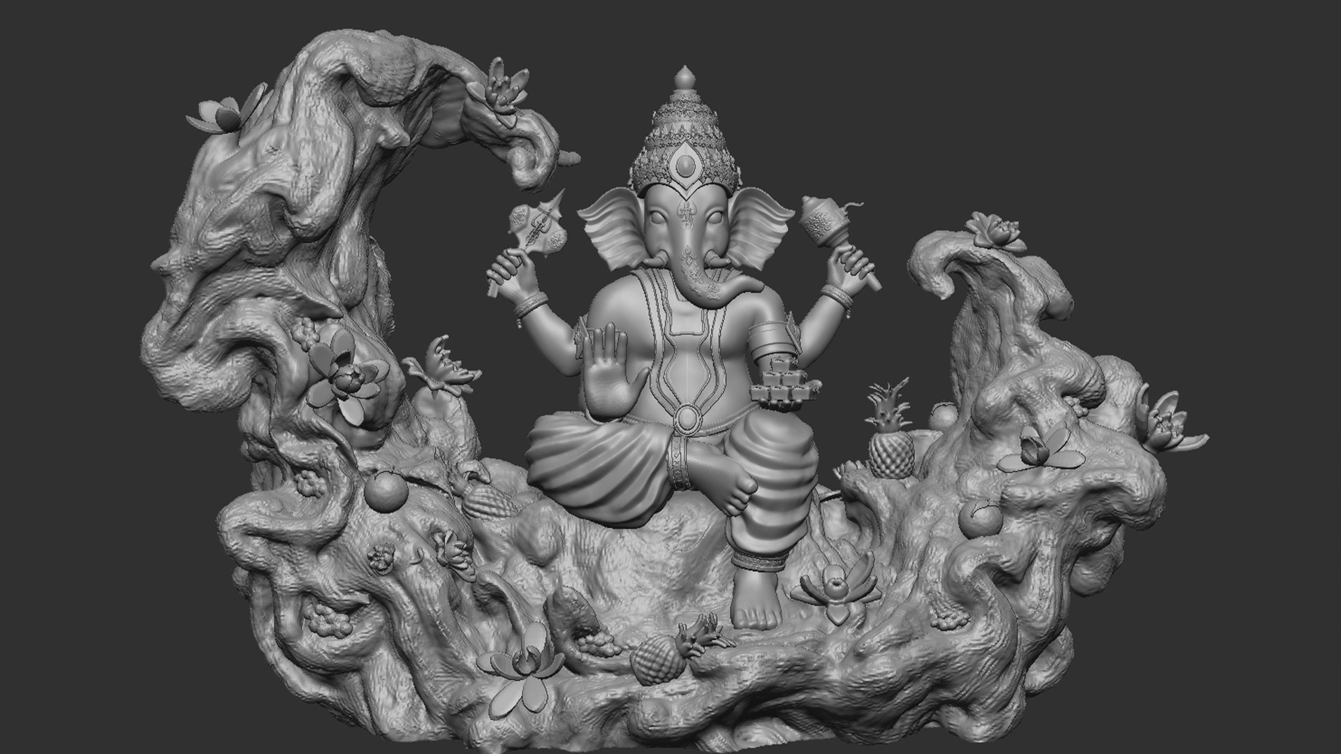 Divine Ganesha Harmony 3D Model - TurboSquid 2278078