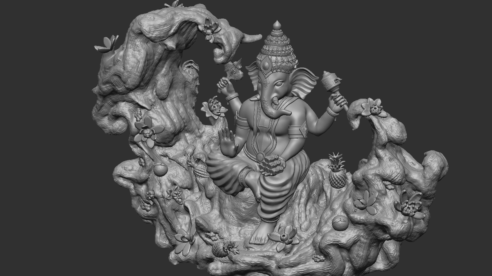 Divine Ganesha Harmony 3D Model - TurboSquid 2278078