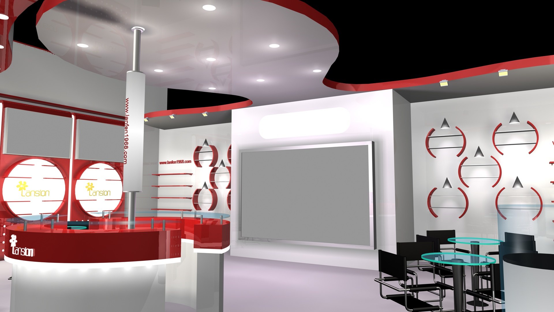 One side open stand 3D model - TurboSquid 1991455