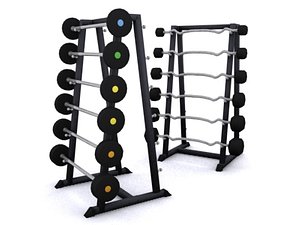 weight racks 3d model