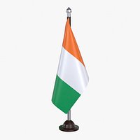 Cote dlvoire Flag Stand