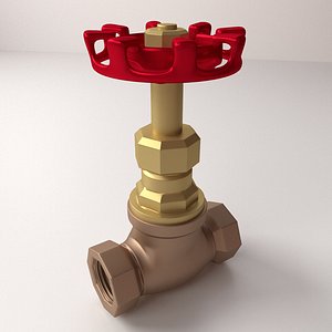 globe valve 3d model