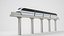 Monorail And Hyperloop Trains Collection 3D model