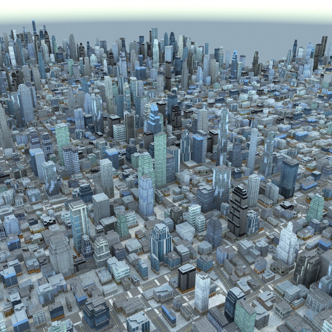 Cityscape Scene Highrise 3d Max