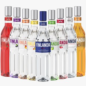 3D model finlandia original vodka
