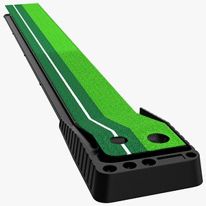 Indoor Golf Putting Green Portable Mat 3D model