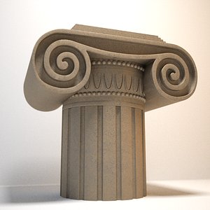 Ionic decorative capital