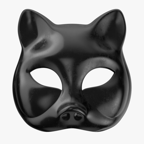 Black cat mask 3D model - TurboSquid 1348866