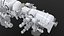 Modelo 3D de sección transversal de turbina