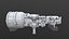 Modelo 3D de sección transversal de turbina