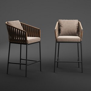 3D kettal bitta barstool model