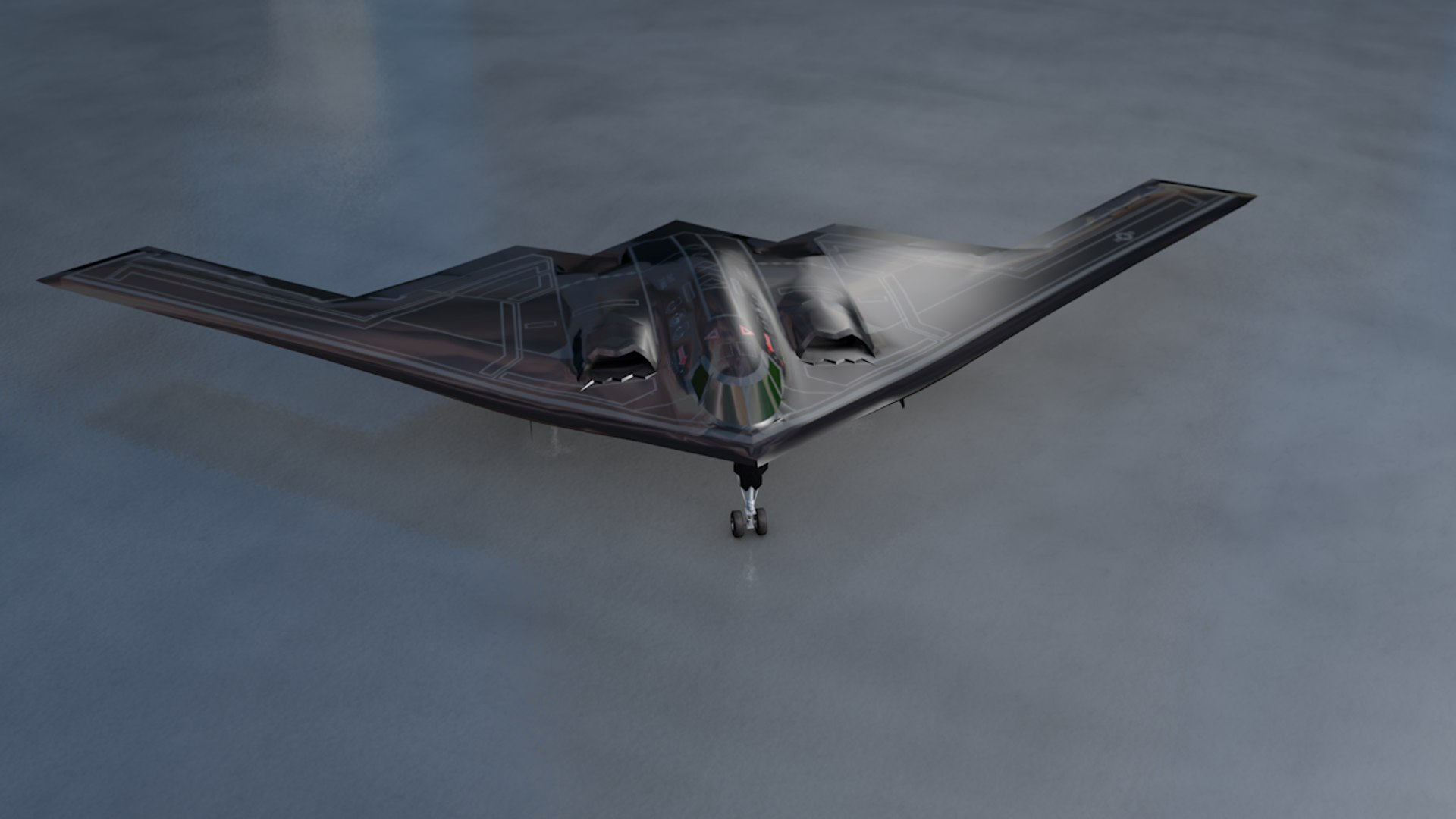 3D Model B2 Military Aircraft Bomber - TurboSquid 1365726