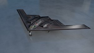 3D model b2 military aircraft bomber