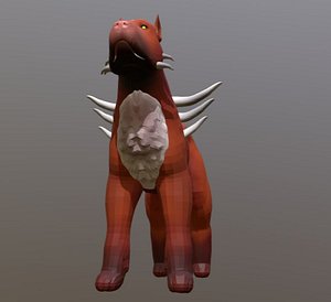 3D model hell dog
