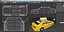 Taxi NYC toyota camry low poly