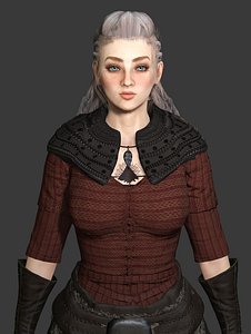 QUEEN SAHIRA Ver 02 - 3D CHARACTER FANTASY DARK QUEEN KNIGHT 3D