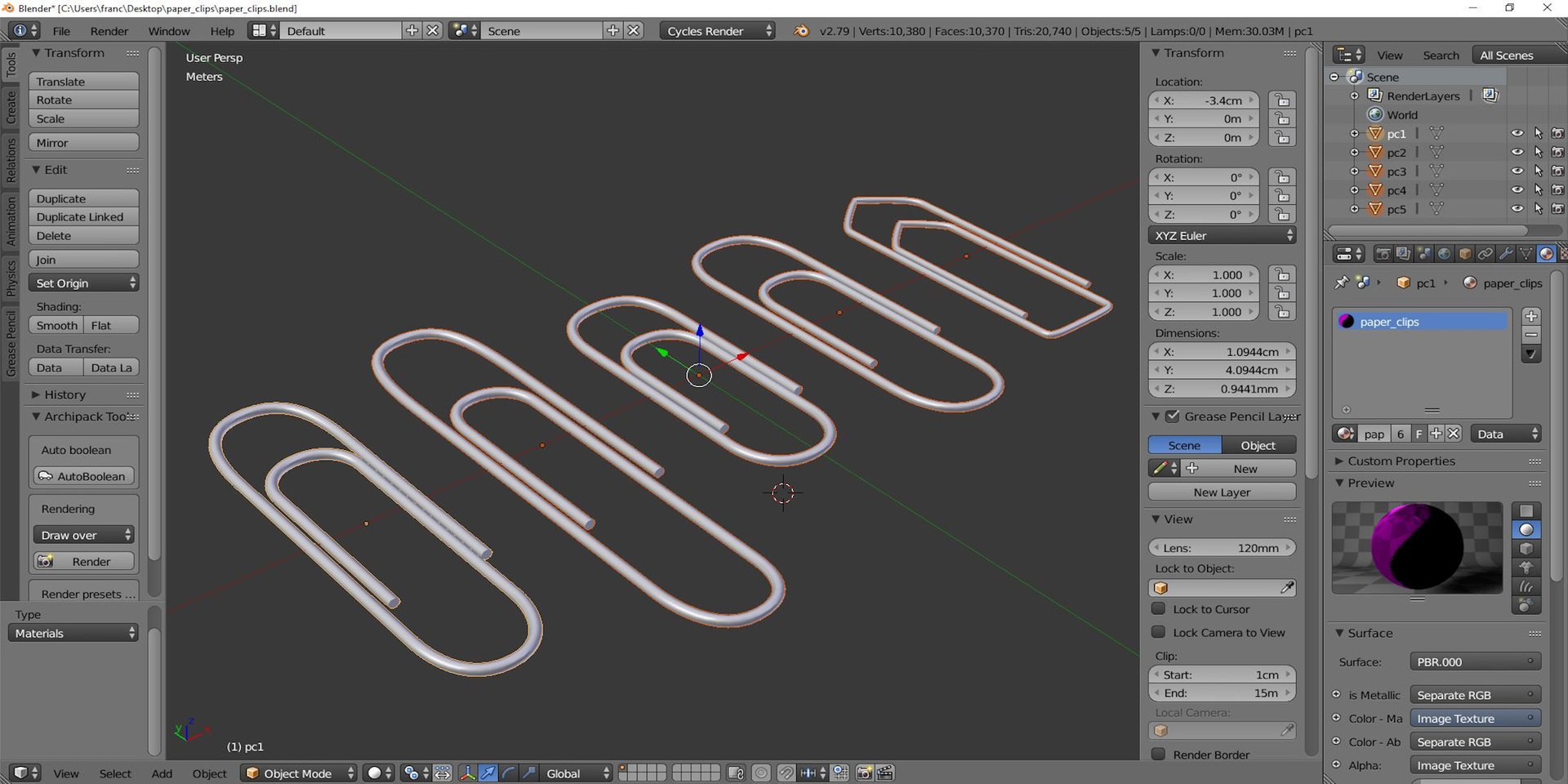 3D Model Paper Clips - TurboSquid 1738756