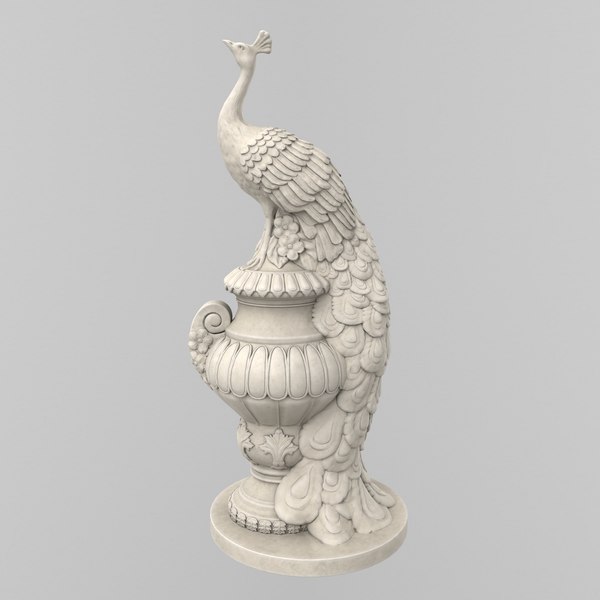 Peacock sculpture sale 3d model