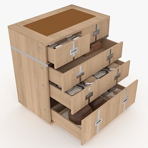 3D Paragon Studio Luxury Gym Equipment Credenza fully loaded