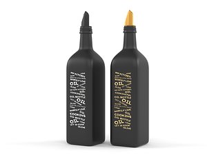 3D olive oil bottle