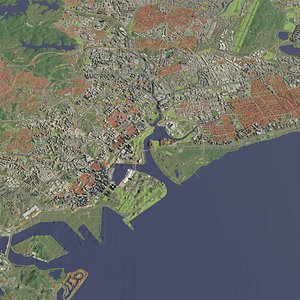 Singapore - city and urban 3D model