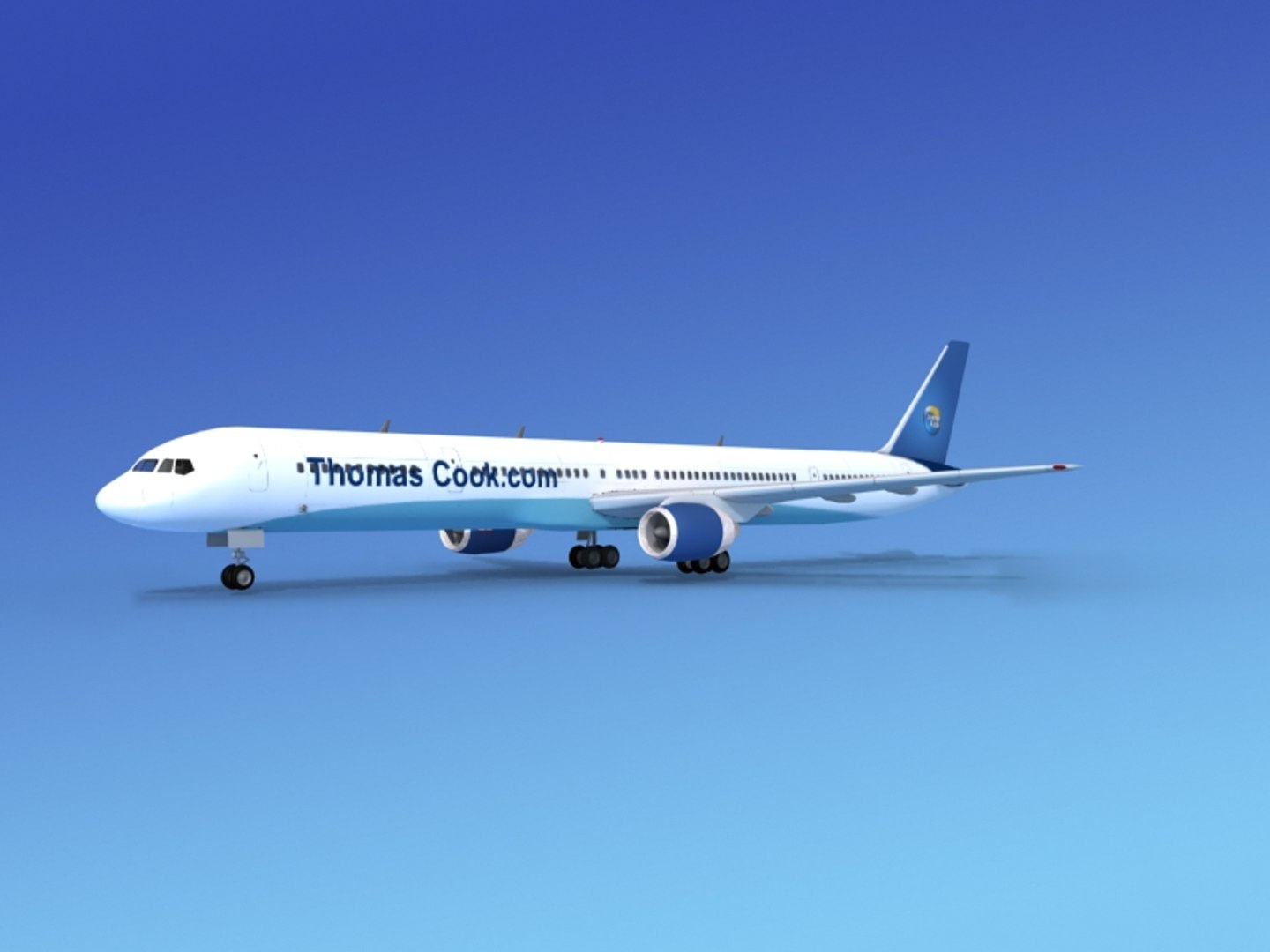 Airline Boeing 757 757-300 3d Model