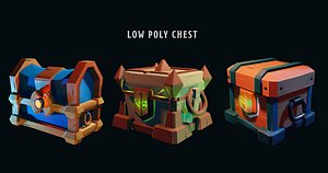 Chest Low Poly 3D model