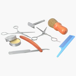 Barber Tools 3D model