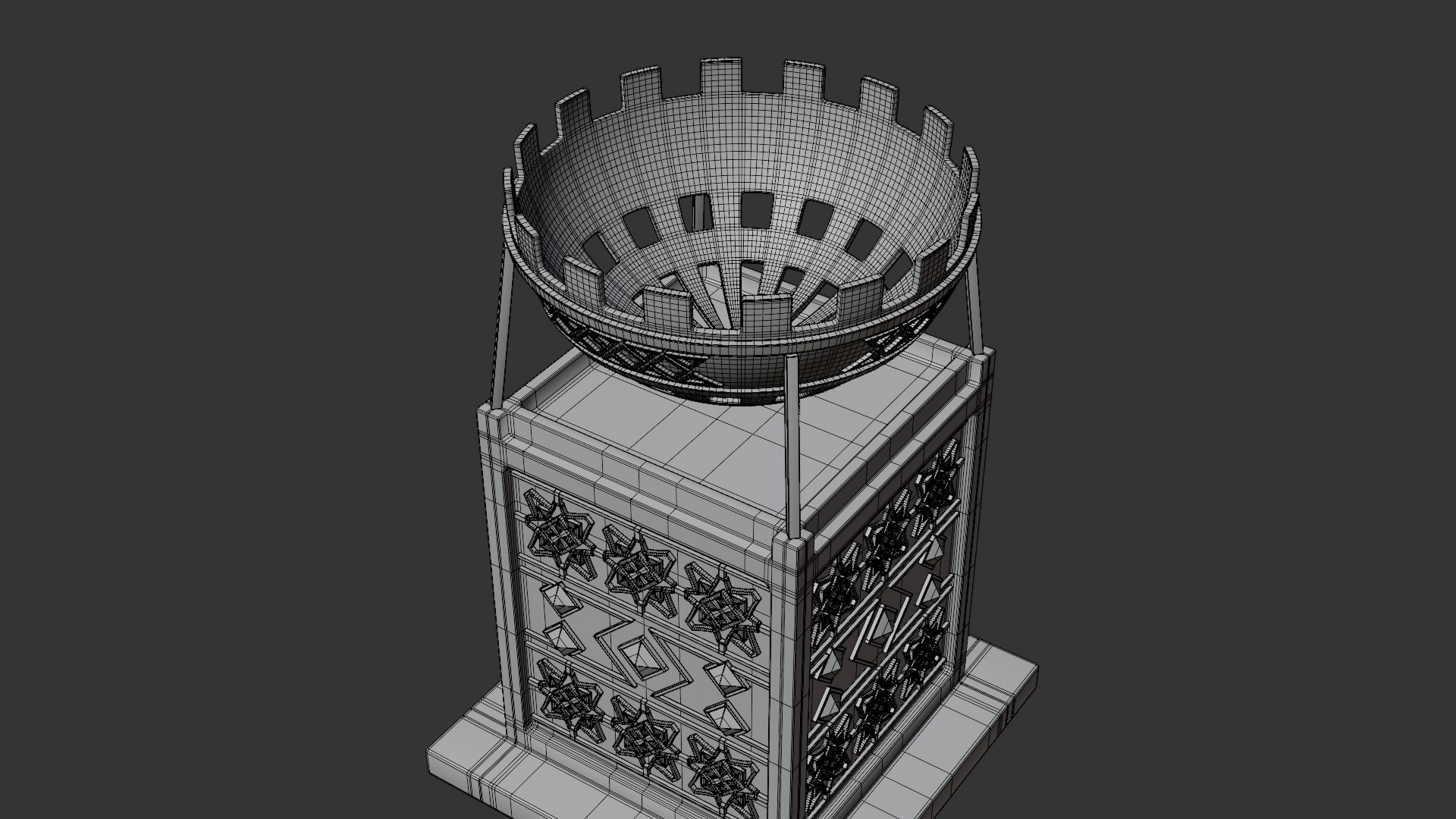 Fantasy - Dwarven Brazier 3D https://p.turbosquid.com/ts-thumb/DY/KeRlyU/RU/dwarvenbrazier5wireframe/png/1789503853/1920x1080/fit_q87/9b804b44049eab82bbdb9ab685314c42e9dbe024/dwarvenbrazier5wireframe.jpg