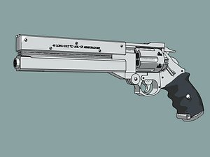 3d model of gun vash