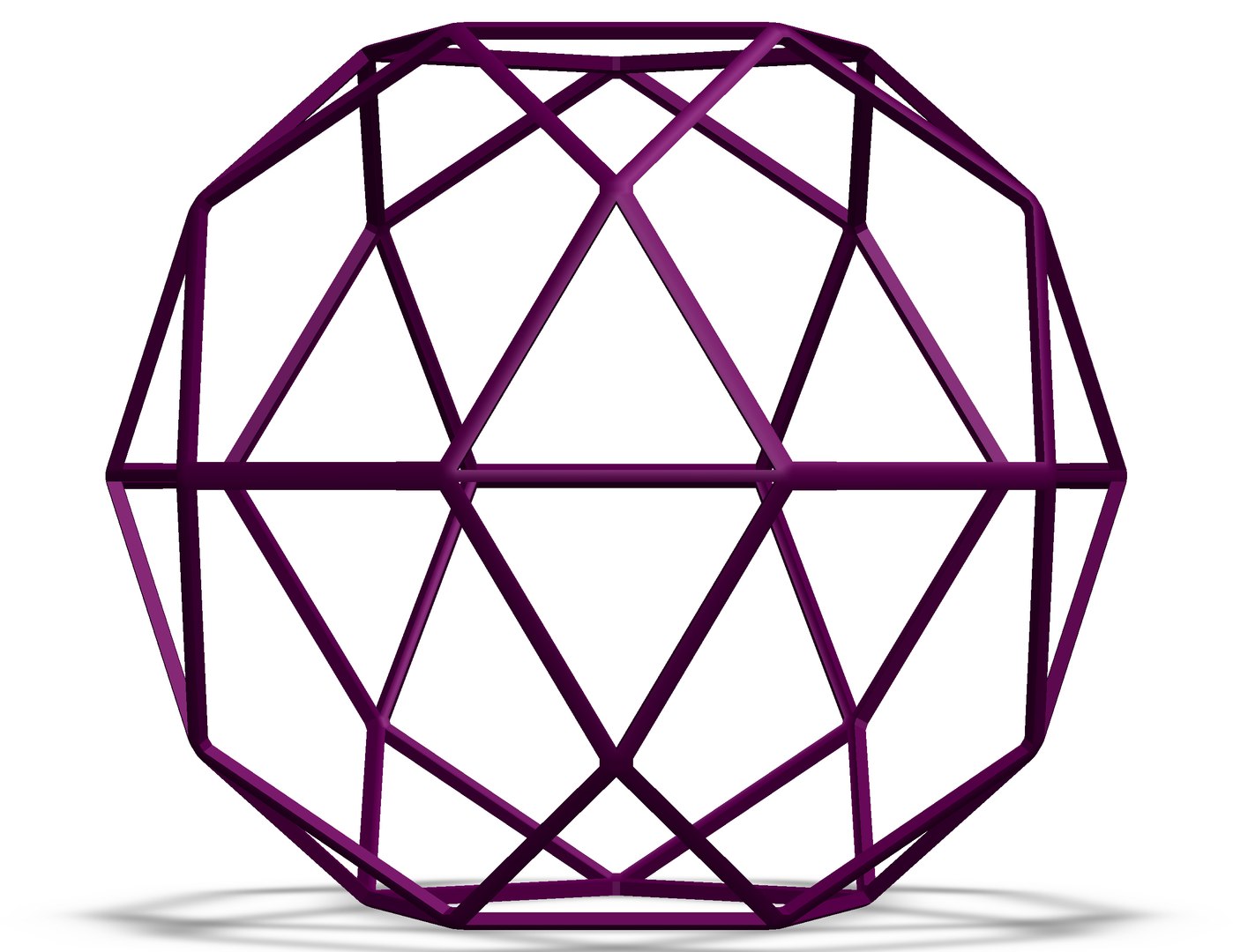 3D Wireframe Shape Pentagonal Orthobirotunda - TurboSquid 2212963