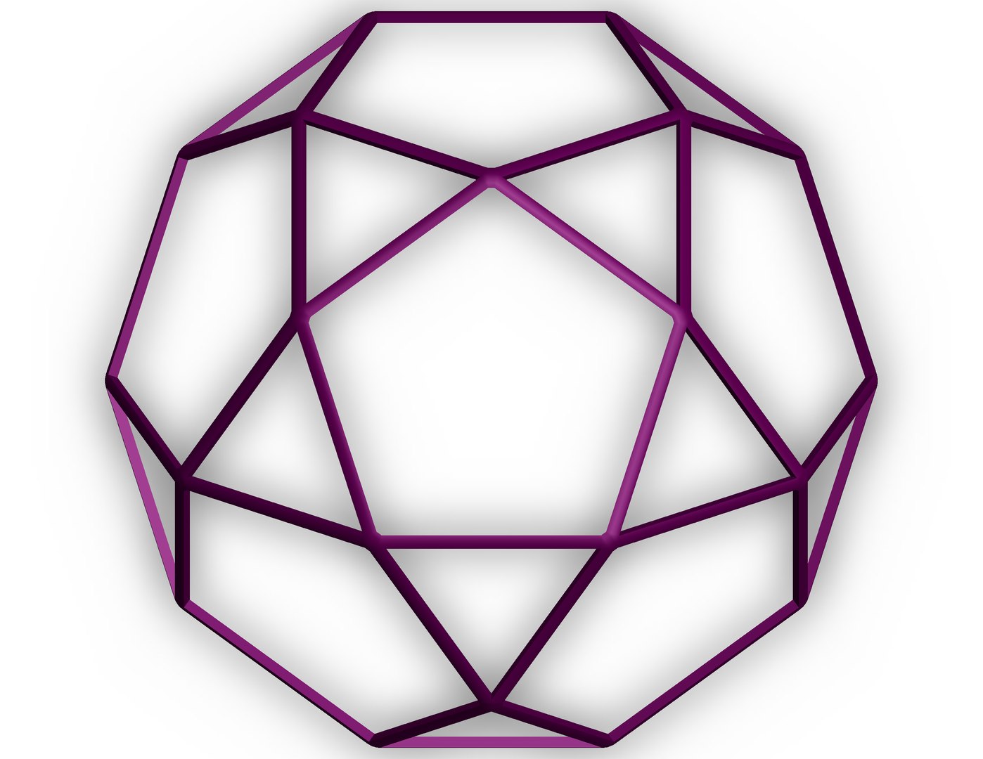 3D Wireframe Shape Pentagonal Orthobirotunda - TurboSquid 2212963