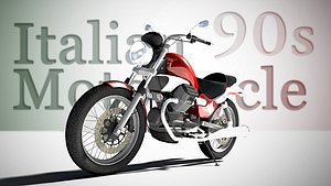 3d italian motorcycle model