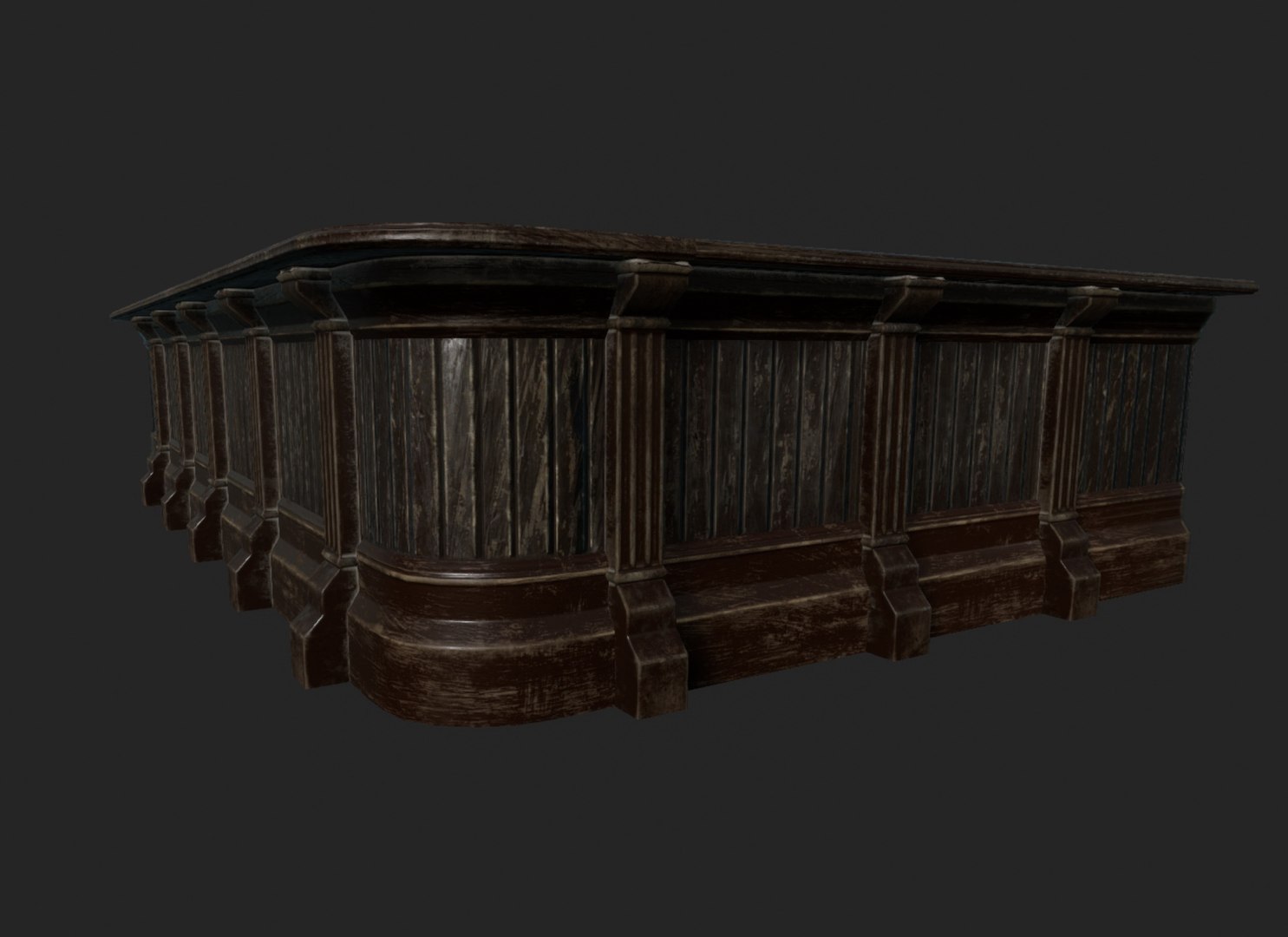 3D Old Saloon Counter https://p.turbosquid.com/ts-thumb/DY/TiUNXc/KQ/counter207/jpg/1627383205/1920x1080/fit_q87/22b55a37540ec54fa5ade8b683303ed786cb13bd/counter207.jpg