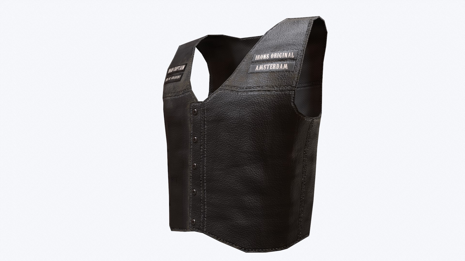 3D Model Biker Vest - TurboSquid 1691780