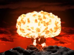 3d model nuclear explosion