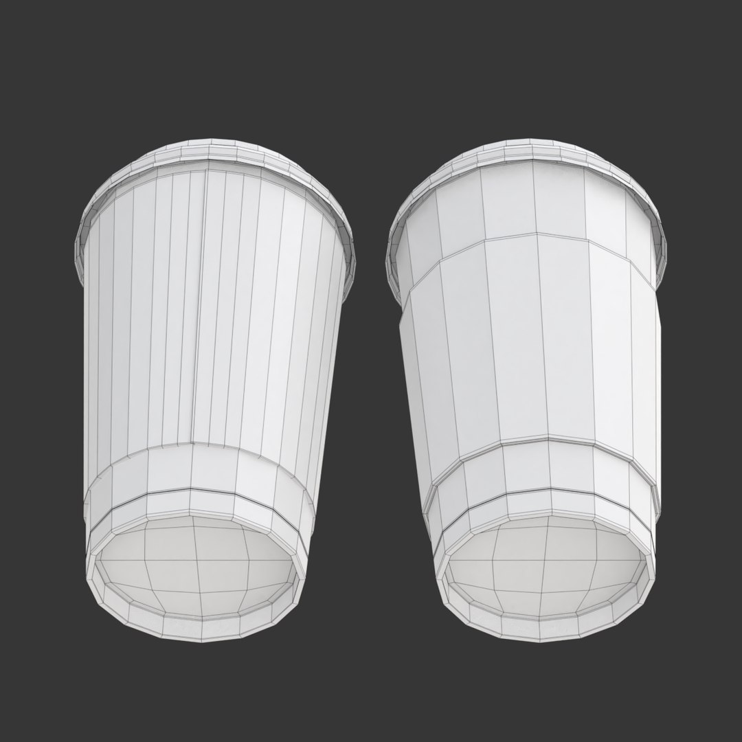 Coffee Paper Cup With Lid and Stopper 3D model - TurboSquid 2135372