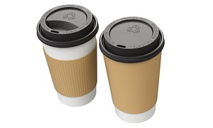 takeout coffee cup lid 3D